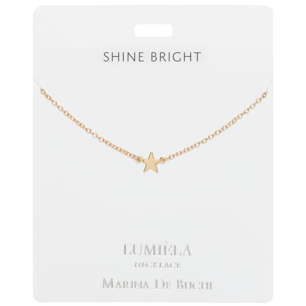 'Shine Bright' Gold Star Necklace *PRE-ORDER* – Marina De Buchi
